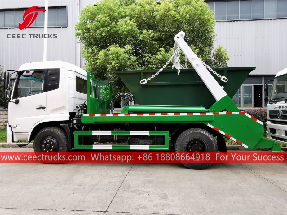 Truk sampah lengan ayun Dongfeng RHD