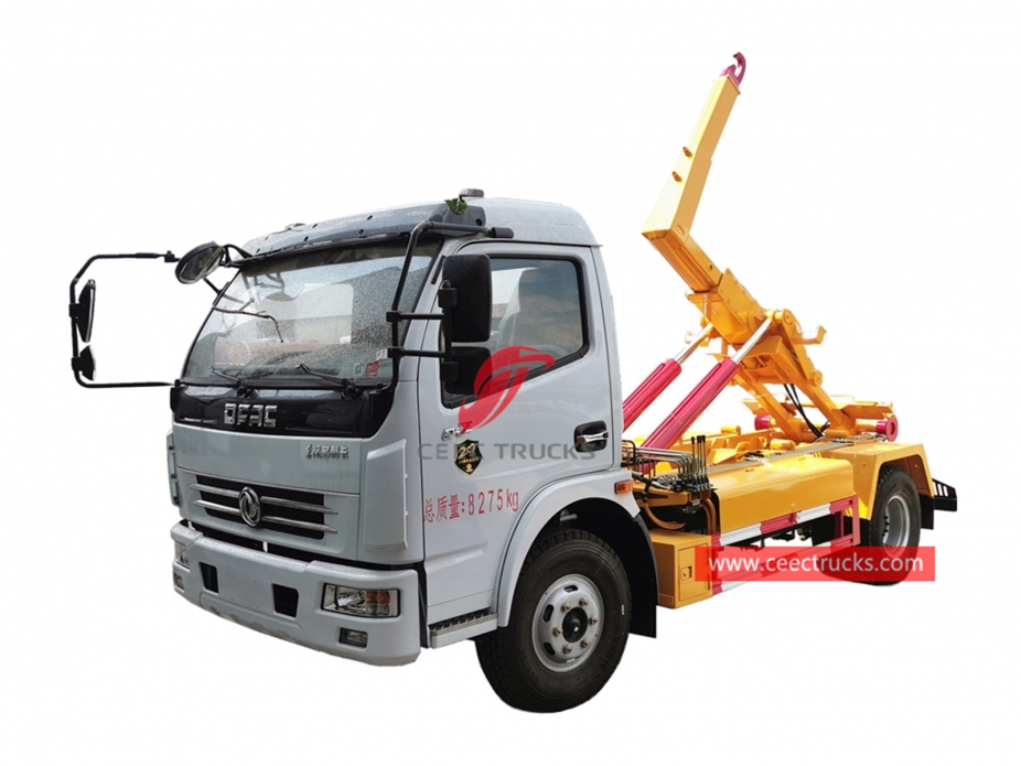 Truk sampah berlengan Dongfeng Hook