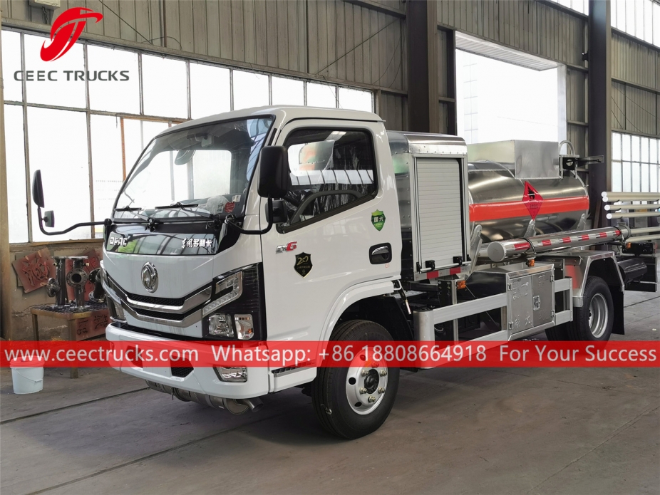 Truk bowser bahan bakar 2CBM Dongfeng