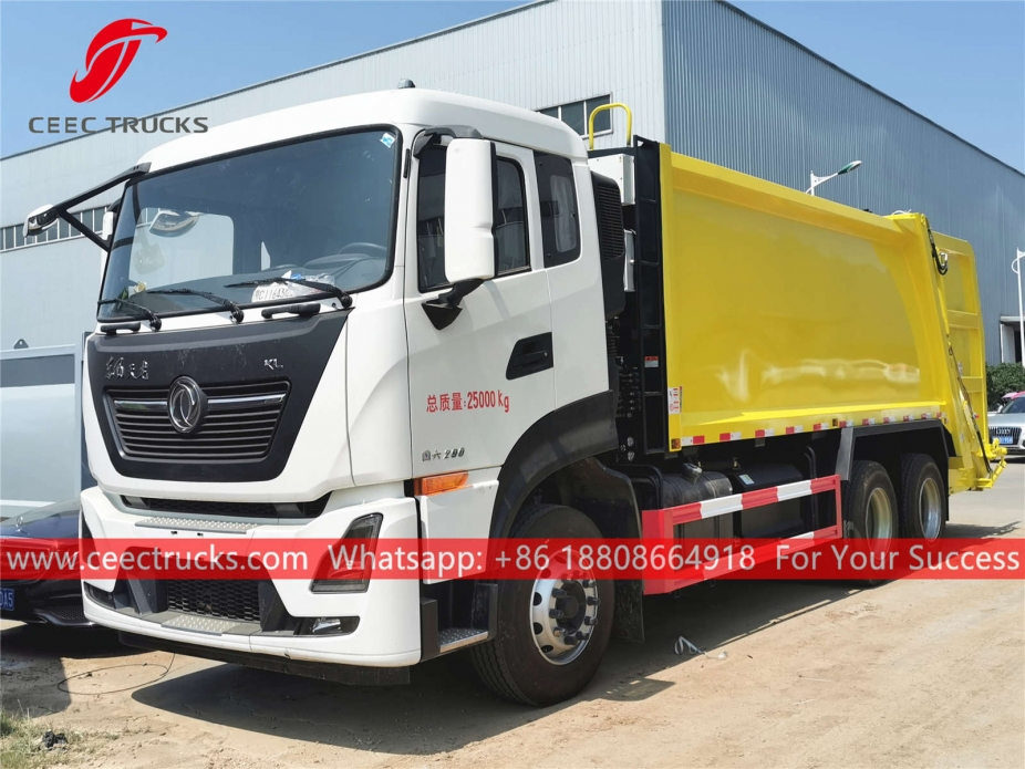 Truk pemadat sampah 18CBM Dongfeng