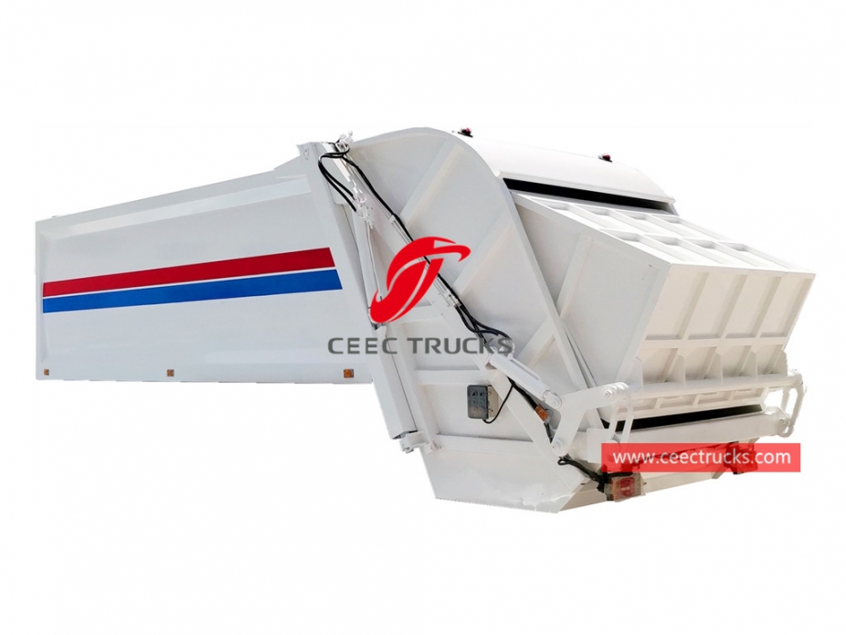 european standard 20,000 liters refuse compactor truck upper body