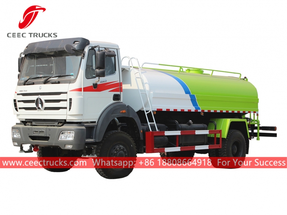 Truk tangki air Beiben 4x4 RHD