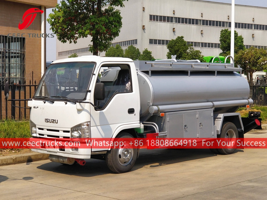 Truk tangki bahan bakar 4CBM ISUZU