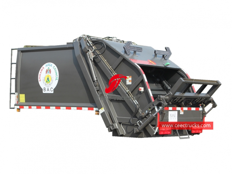 european standard 6,000 liters refuse compactor truck upper body