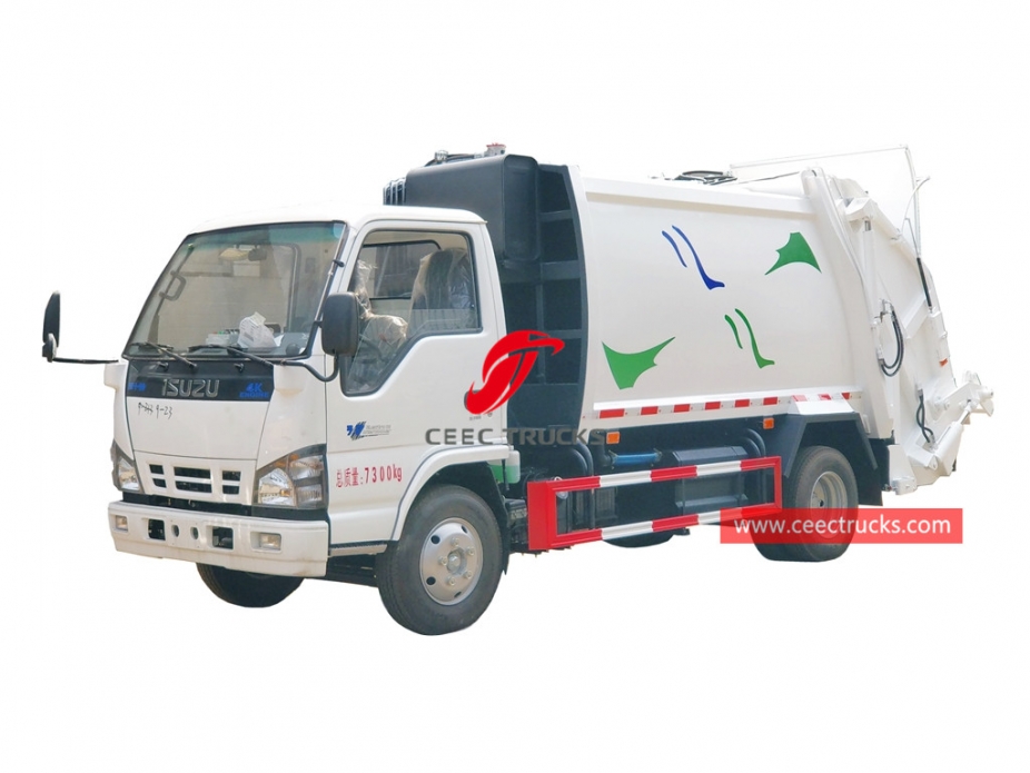 ISUZU 6CBM Truk sampah muatan belakang