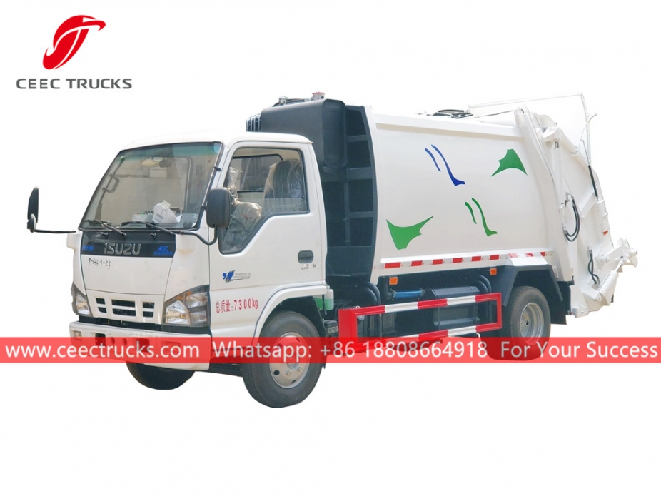 ISUZU 6CBM Truk sampah muatan belakang