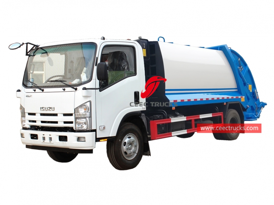 ISUZU 8CBM Kembali memuat truk sampah