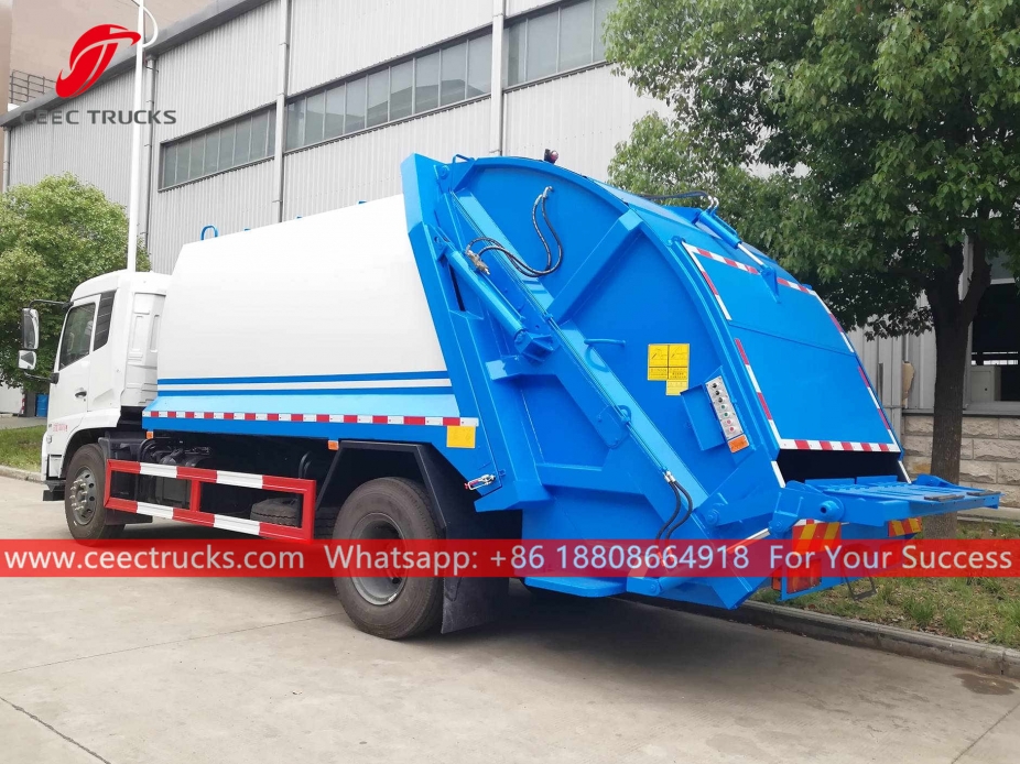 ISUZU 8CBM Kembali memuat truk sampah