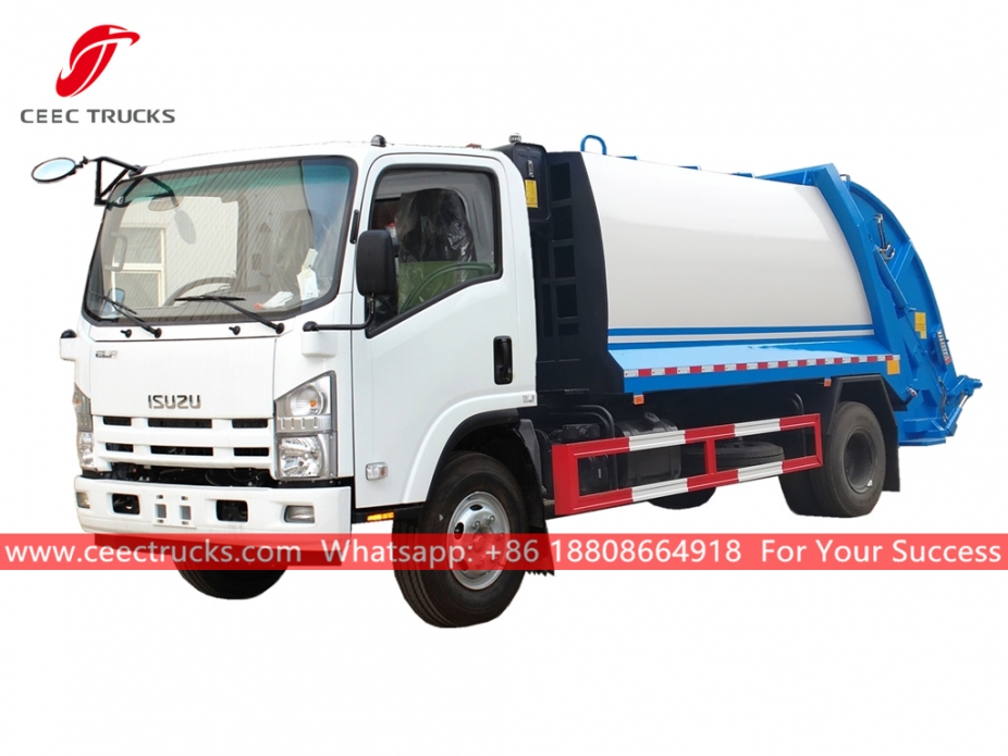 ISUZU 8CBM Kembali memuat truk sampah