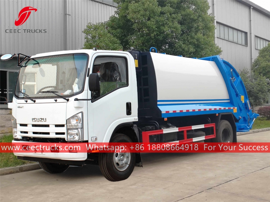 ISUZU 8CBM Kembali memuat truk sampah