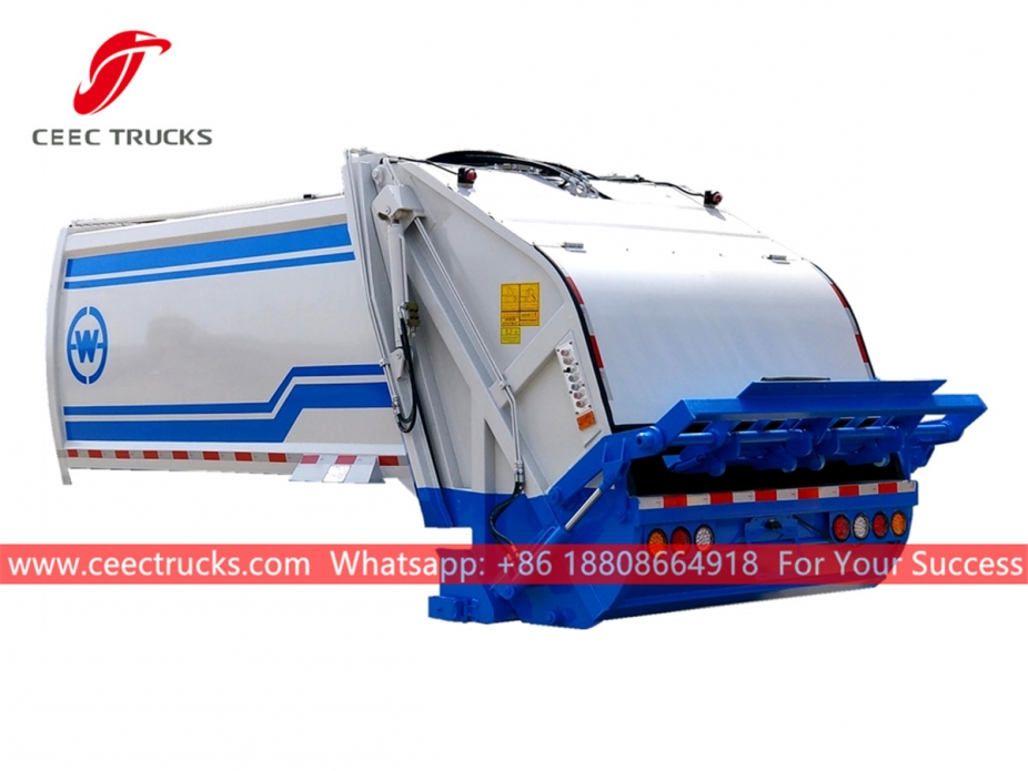 European standard 5,000 liters waste compression truck upper body