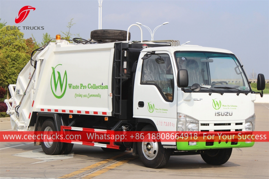 Brand new ISUZU 5CBM Garbage compressor truck for exporting