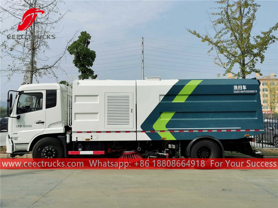 ISUZU 15cbm road sweeper truck with washing system