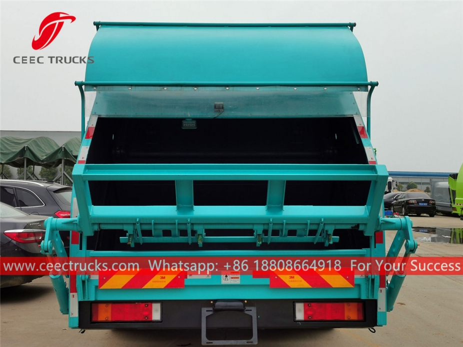 European standard 12,000 liters waste compressor truck upper structure