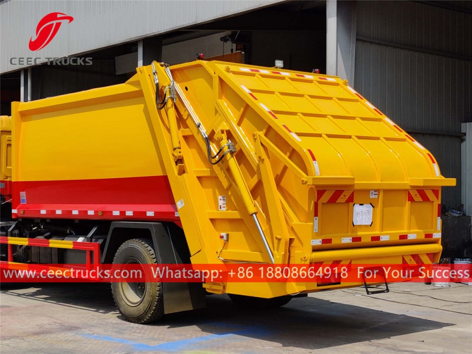 Good quality 12,000 liters garbage compactor truck body