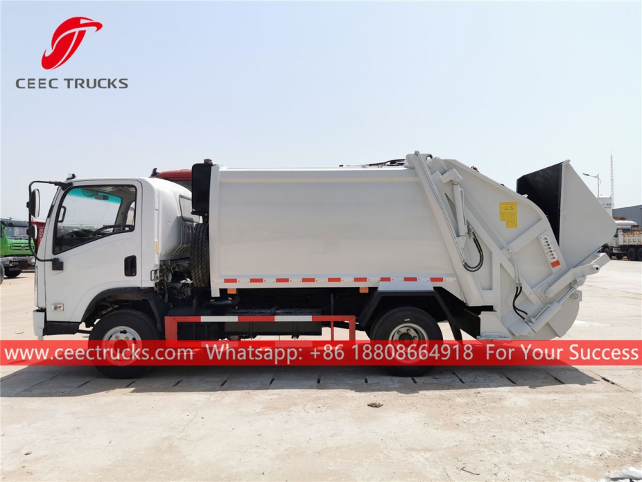 Factory price ISUZU 5CBM Garbage compression truck for exporting