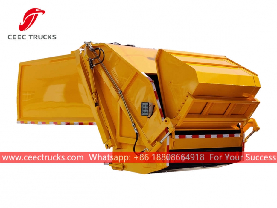 8,000 liters garbage truck compactor body