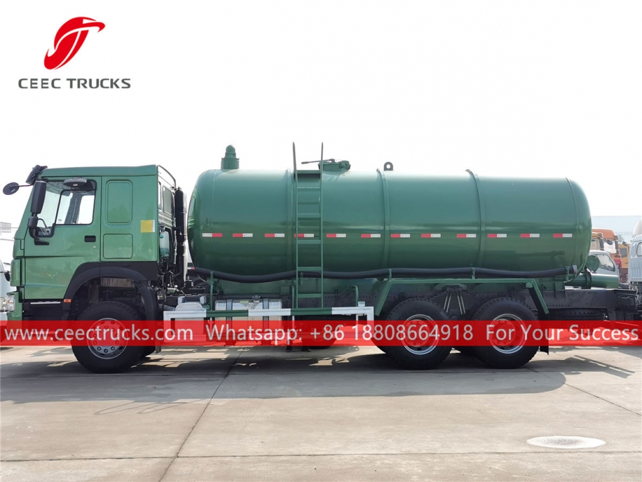 HOWO 336HP 20,000liters vacuum tanker truck