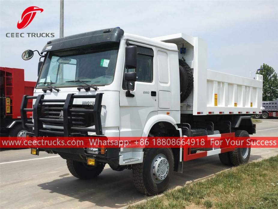 HOWO all wheel drive 4x4 tipper lorry