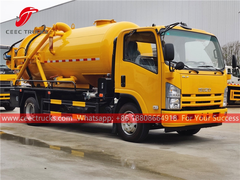 ISUZU 4×2 combination jetting truck