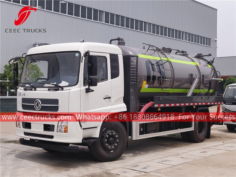 Dongfeng 12,000 liters vacuum suction truck