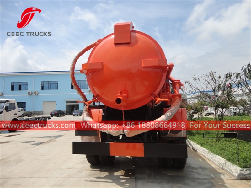 HOWO 4×2 right hand drive vacuum tanker truck