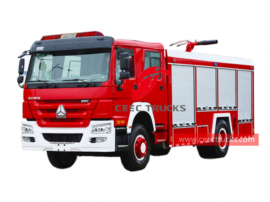 HOWO water tank fire engine