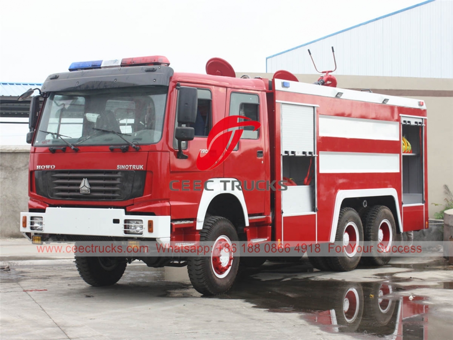 HOWO 6×6 foam fire engine