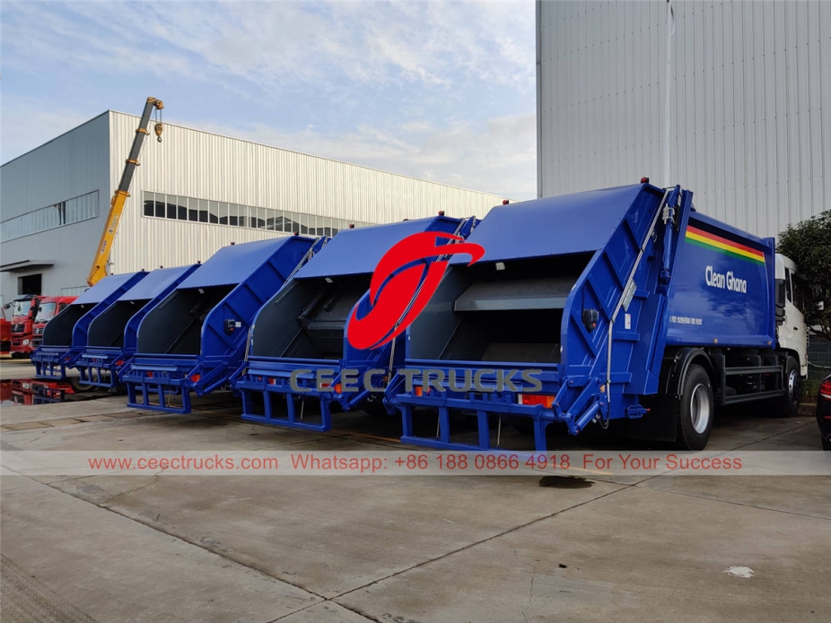 Dongfeng 6 wheeler garbage compressed truck