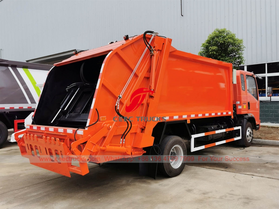 HOWO Rear load garbage truck for sale