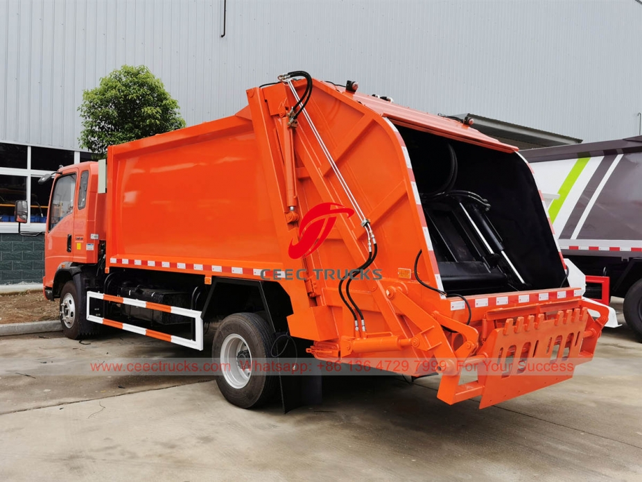 HOWO Rear load garbage truck for sale