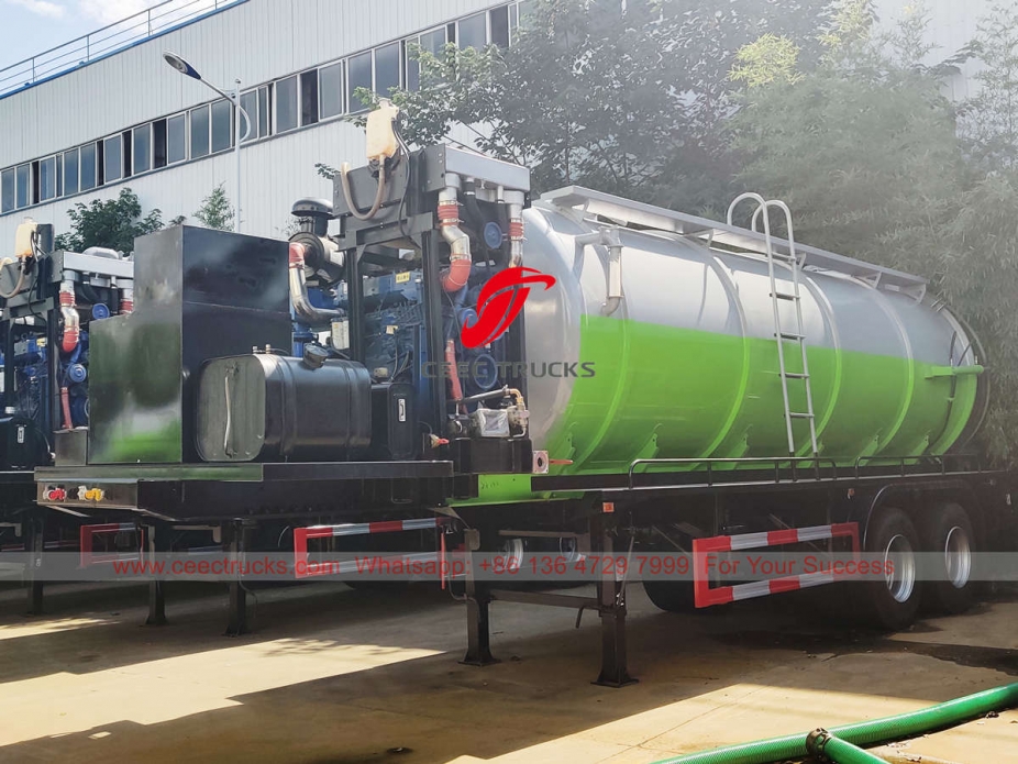 20000 liters sewage tanker trailer