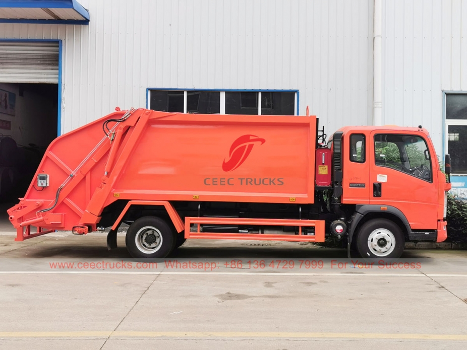 HOWO Back loading garbage truck for sale