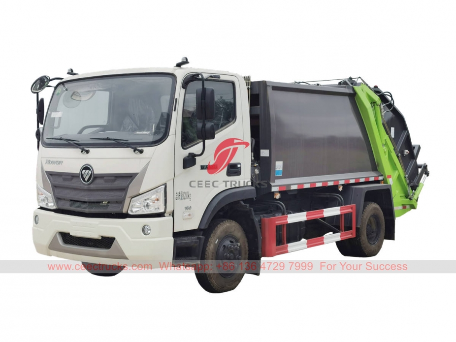 FOTON 12CBM refuse compactor truck export to Africa