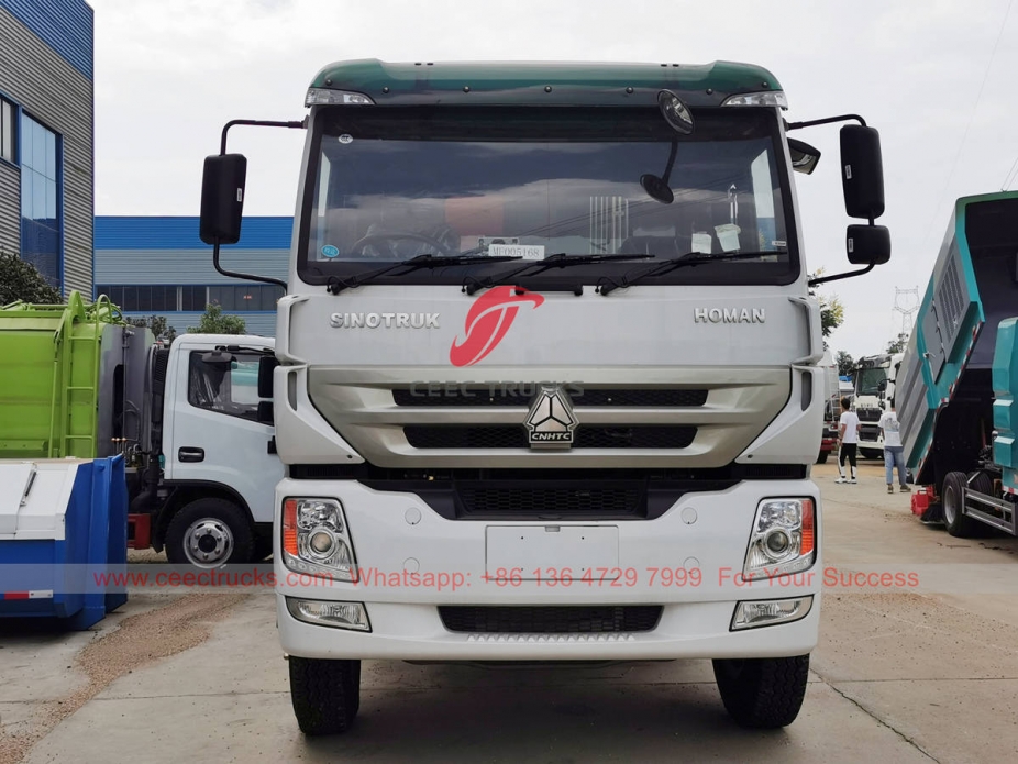 HOWO RHD 12CBM waste compactor truck for export