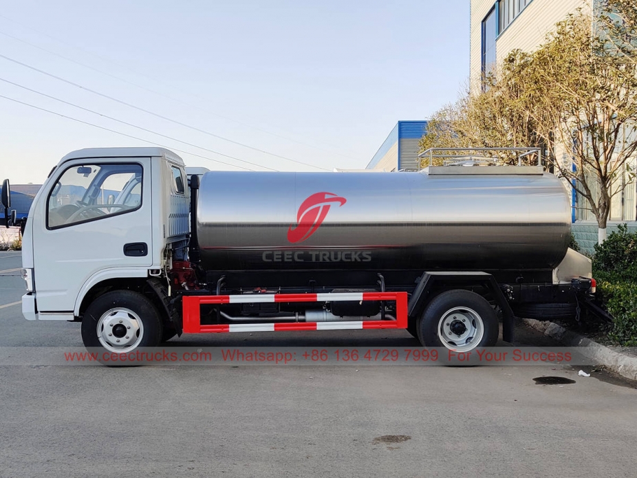 Dongfeng 4×2 stainless steel water tanker