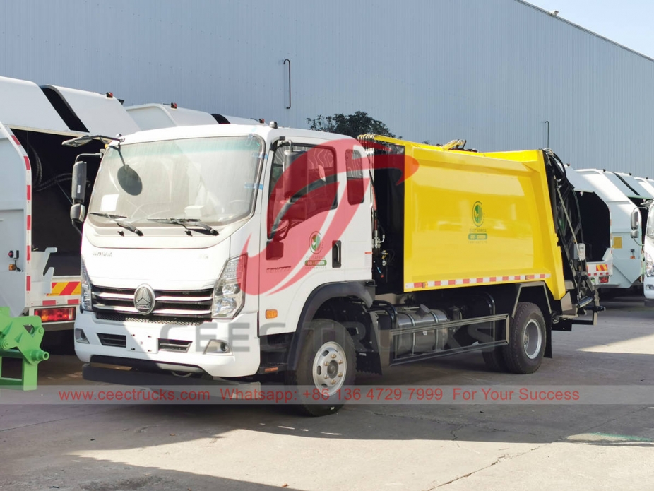 HOWO garbage compression truck for sale