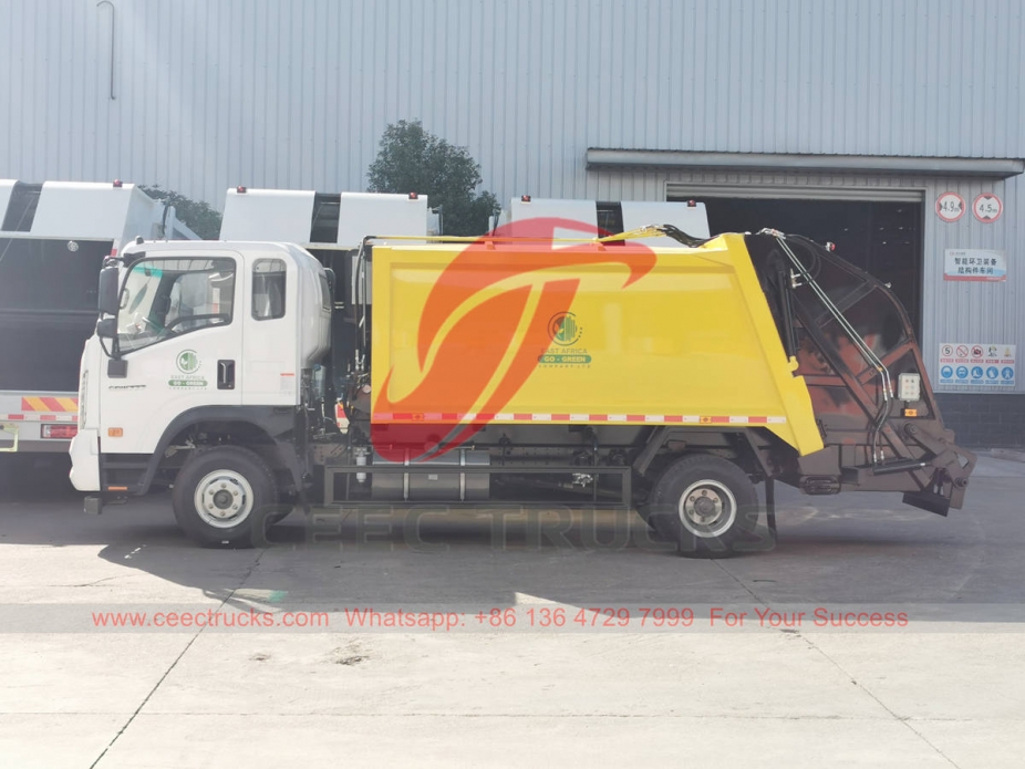 HOWO garbage compression truck for sale