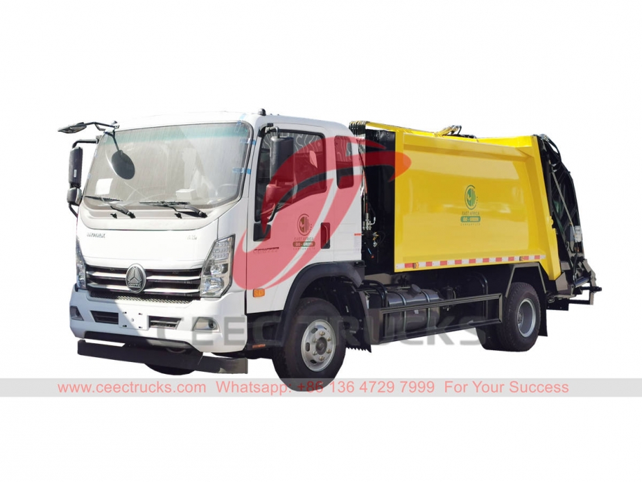 HOWO garbage compression truck for sale