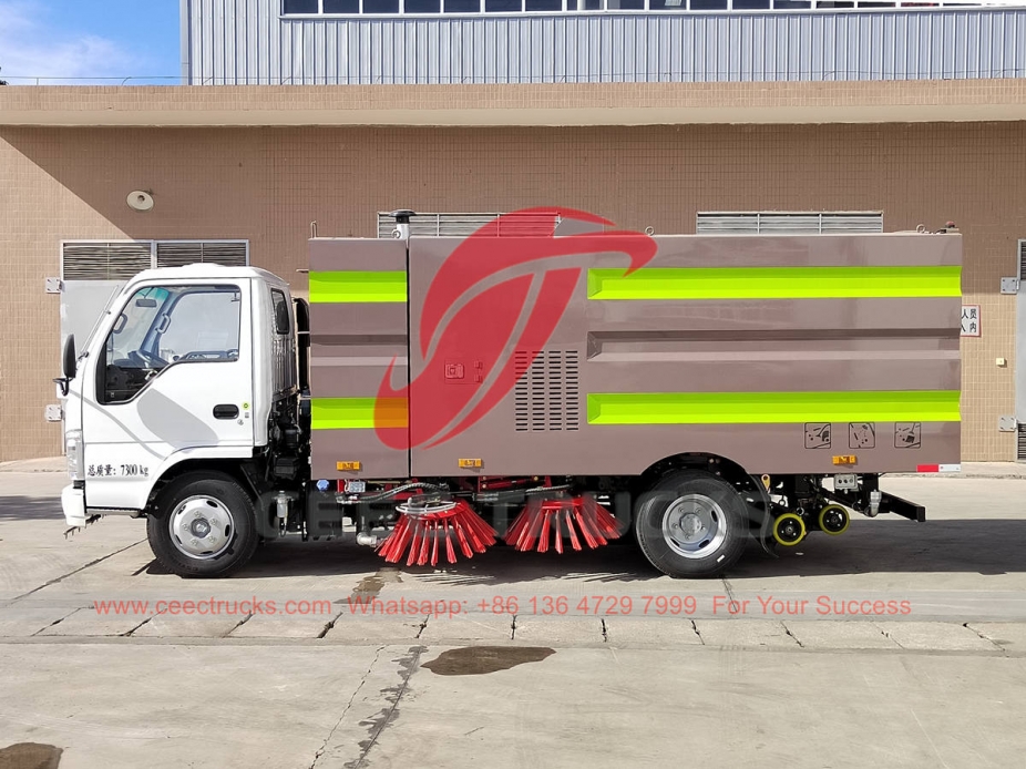 ISUZU 100P road sweeper truck