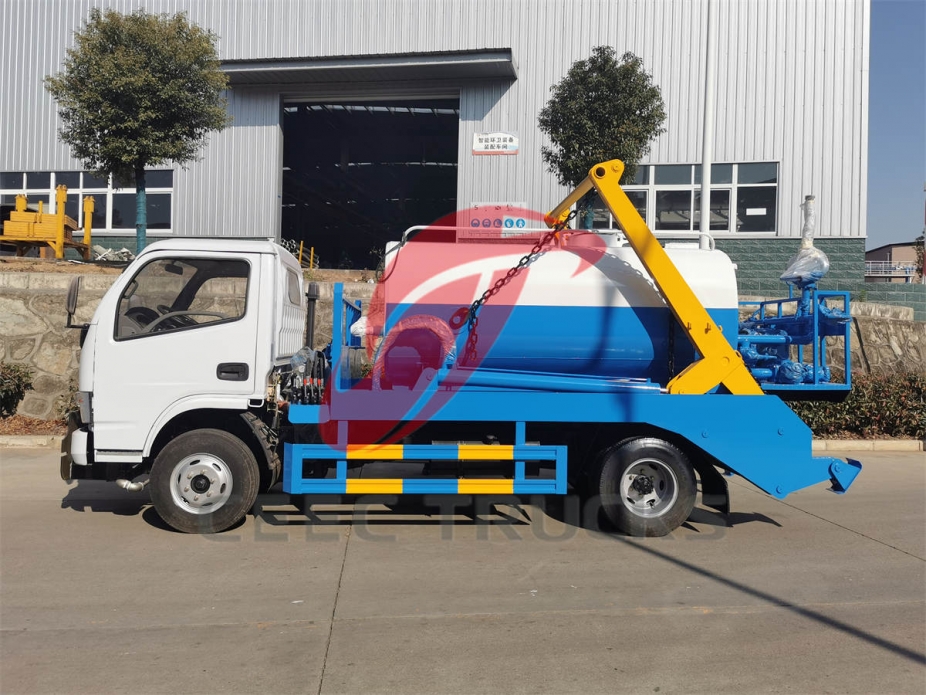 Dongfeng skip loader mounted water tanker