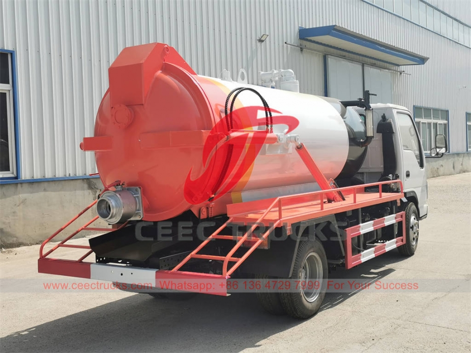 ISUZU 4×2 sewer vacuum truck at best price