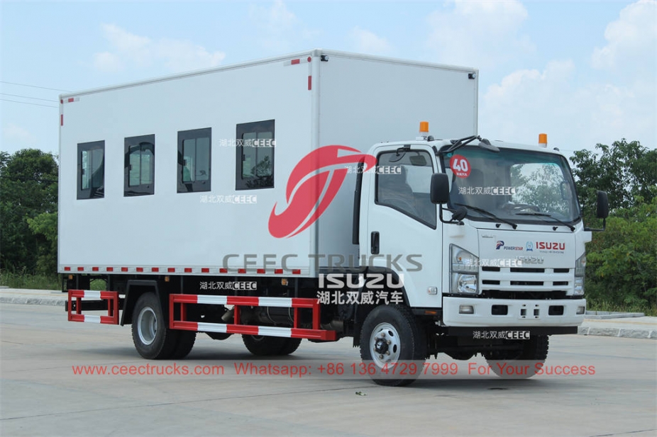 Customized ISUZU ELF 700P 4WD passenger carrier truck for sale