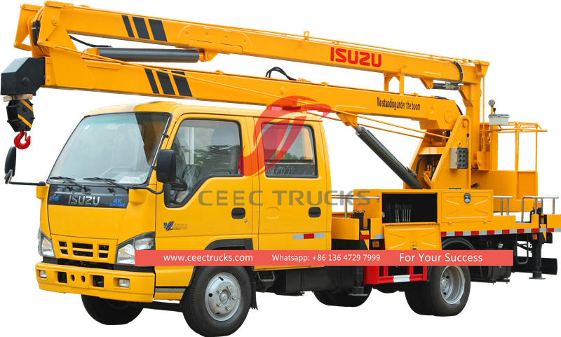 Truk platform udara ISUZU 18 meter