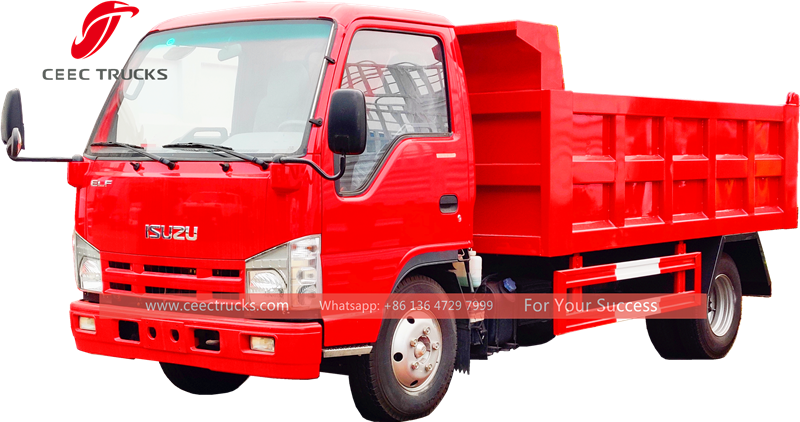 ISUZU 4*2 menggerakkan truk sampah