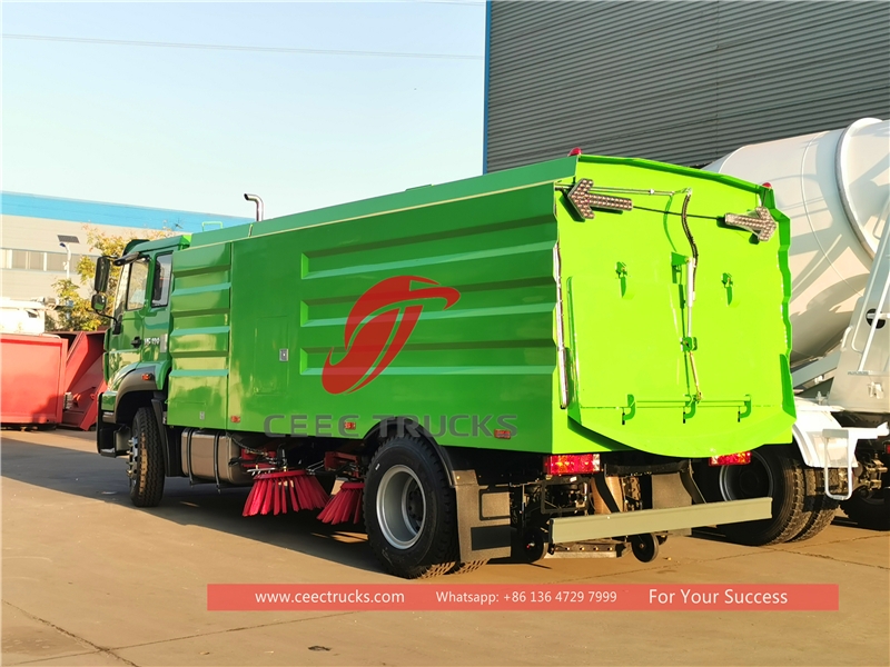 howo 5 cbm road sweeping truck