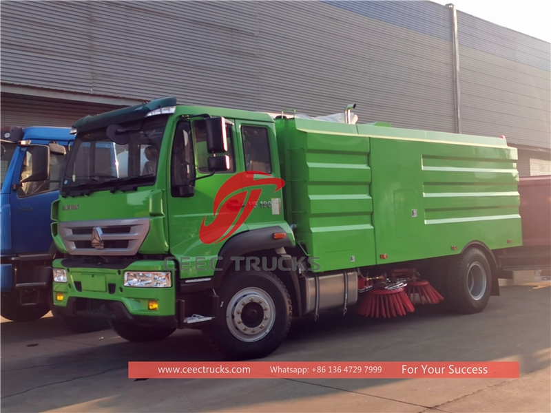 howo 5 cbm road sweeping truck