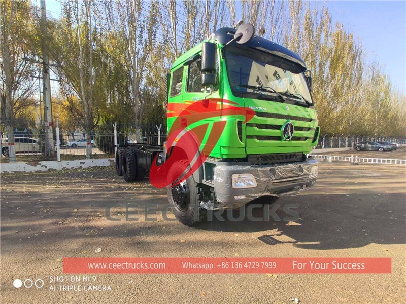 congo beiben 6 wheel drive cargo truck chassis