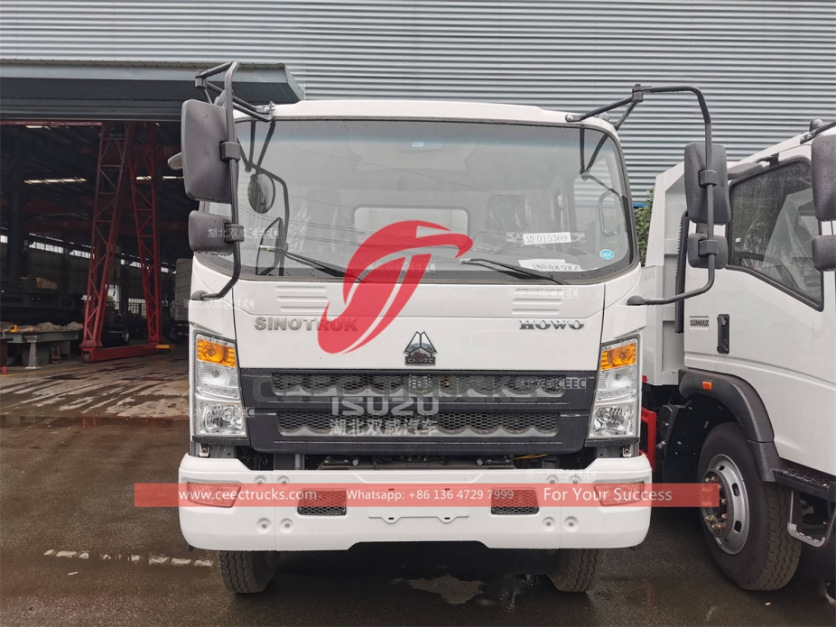 HOWO 4×2 small tipper lorry 5 tons dump truck