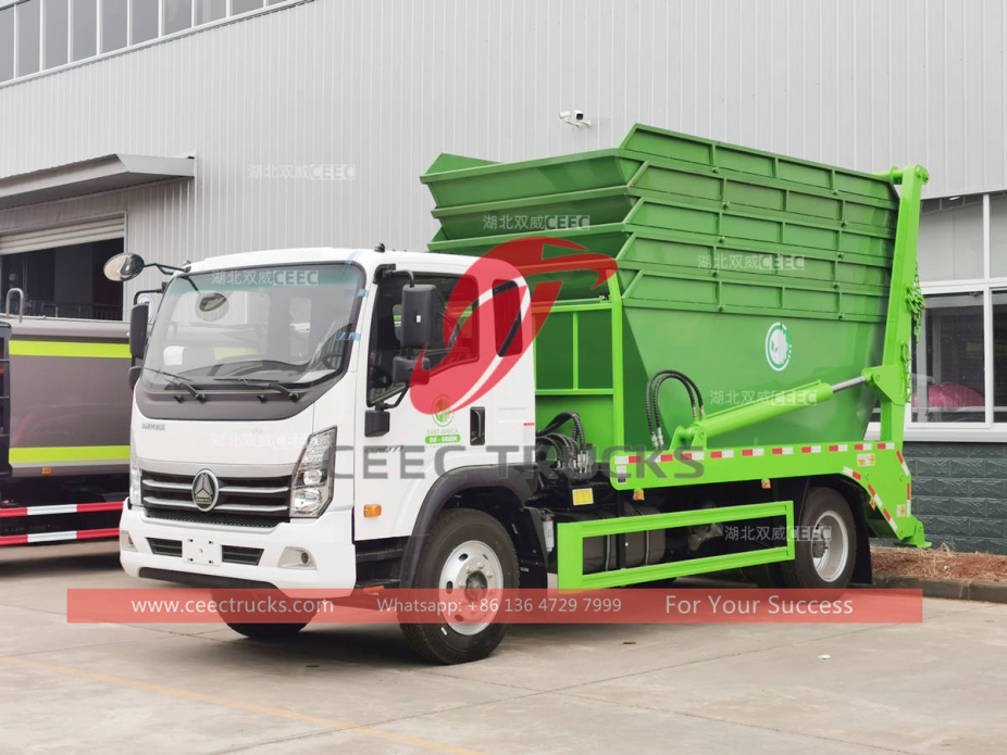 HOWO 8CBM skip bin loader for sale